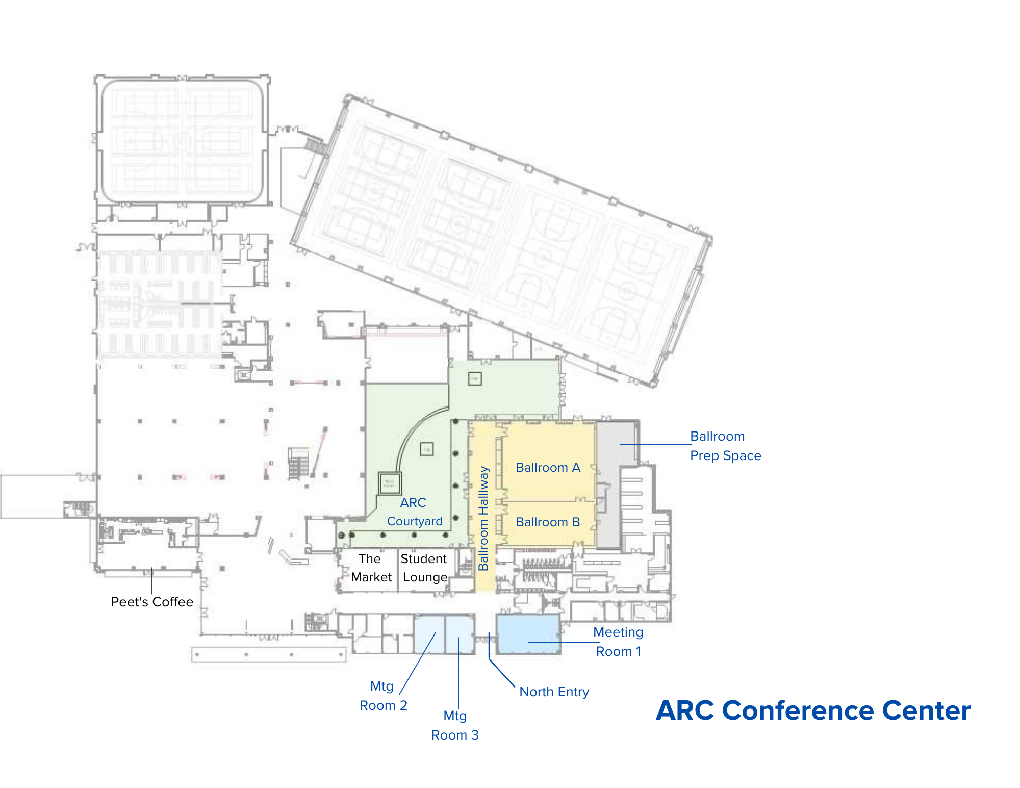 Map of ARC Conference Center